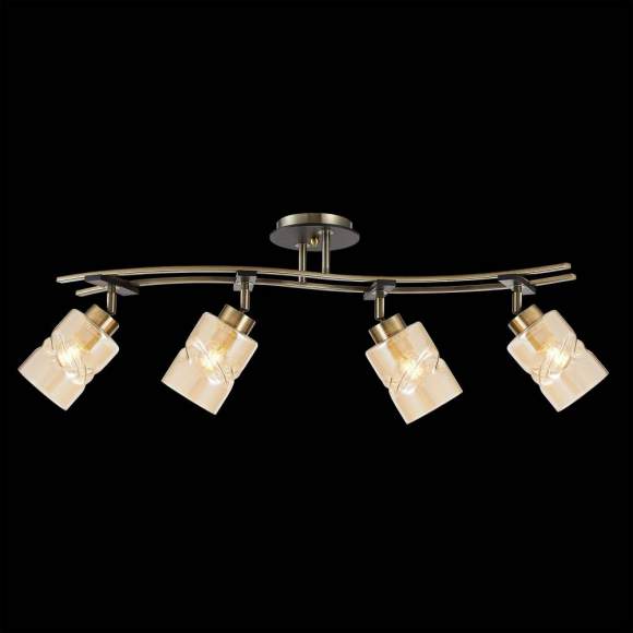 Люстра потолочная с поворотными плафонами Citilux Мерида CL142144 Бронза Старая + Венге Люстра потолочная с поворотными плафонами Citilux Мерида CL142144 Бронза Старая + Венге