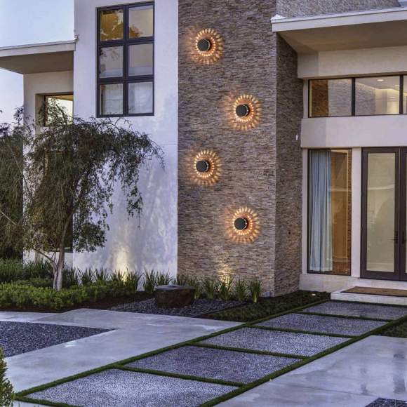 1585 TECHNO LED ARKADA черный Уличный настенный светодиодный светильник Elektrostandard