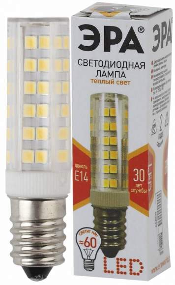 Светодиодная лампа Е14 7W 2700К (теплый) Эра LED T25-7W-CORN-827-E14 (Б0033029)