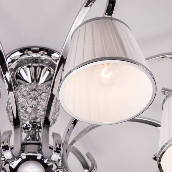 60088/8 хром хром Потолочная люстра с абажурами Eurosvet Tessa