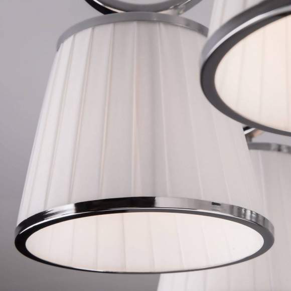 60088/8 хром хром Потолочная люстра с абажурами Eurosvet Tessa