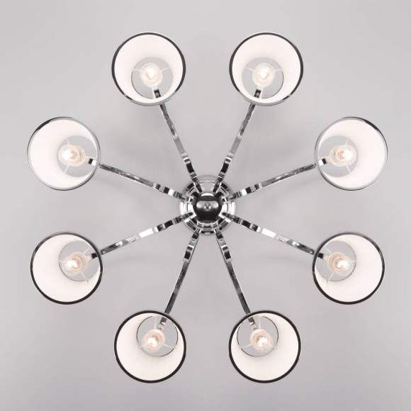 60088/8 хром хром Потолочная люстра с абажурами Eurosvet Tessa
