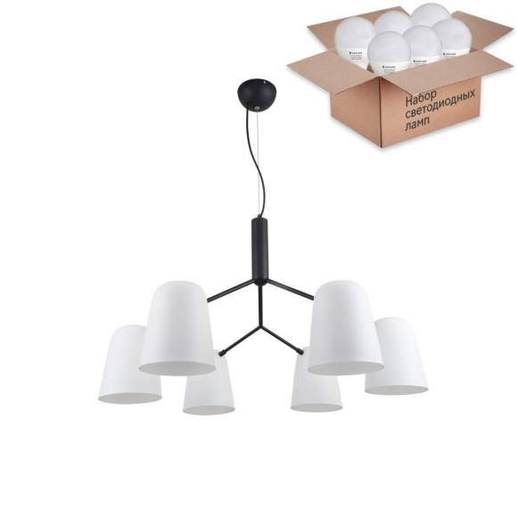 Подвесная люстра с лампочками F-Promo Trick 2762-6P+Lamps E14 P45 Подвесная люстра с лампочками F-Promo Trick 2762-6P+Lamps E14 P45
