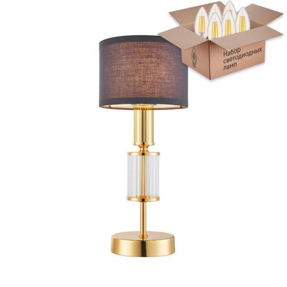 Настольная лампа с лампочкой Favourite Laciness 2609-1T+Lamps E14 Свеча Настольная лампа с лампочкой Favourite Laciness 2609-1T+Lamps E14 Свеча