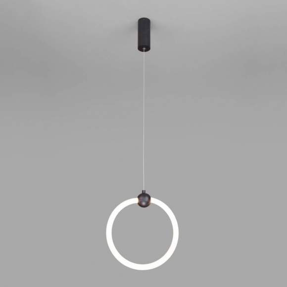 Подвесной светодиодный светильник Rim Eurosvet 90166/1 черный (a051799) Подвесной светодиодный светильник Rim Eurosvet 90166/1 черный (a051799)