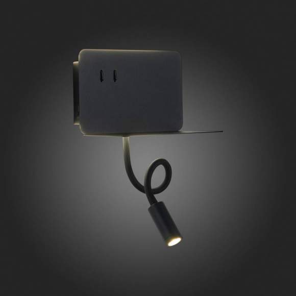 Настенный светодиодный светильник спот с полочкой, USB порт ST Luce Pinaggio SL1576.401.02 Настенный светодиодный светильник спот с полочкой, USB порт ST Luce Pinaggio SL1576.401.02