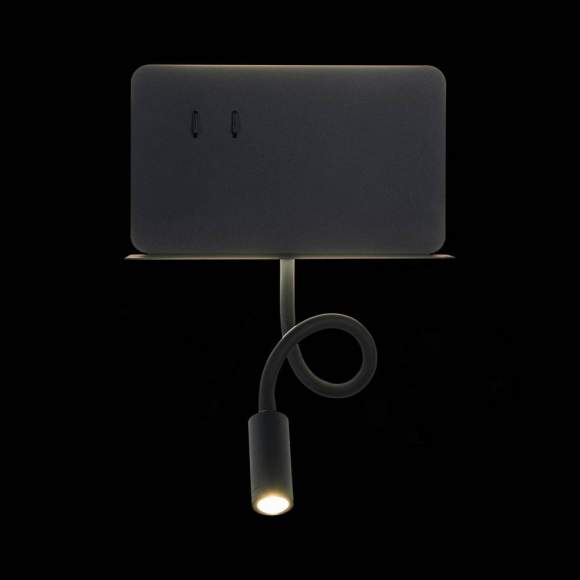 Настенный светодиодный светильник спот с полочкой, USB порт ST Luce Pinaggio SL1576.401.02 Настенный светодиодный светильник спот с полочкой, USB порт ST Luce Pinaggio SL1576.401.02