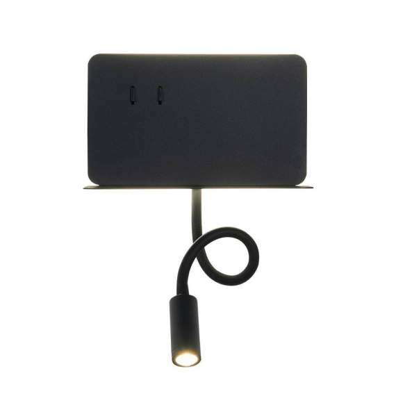 Настенный светодиодный светильник спот с полочкой, USB порт ST Luce Pinaggio SL1576.401.02 Настенный светодиодный светильник спот с полочкой, USB порт ST Luce Pinaggio SL1576.401.02