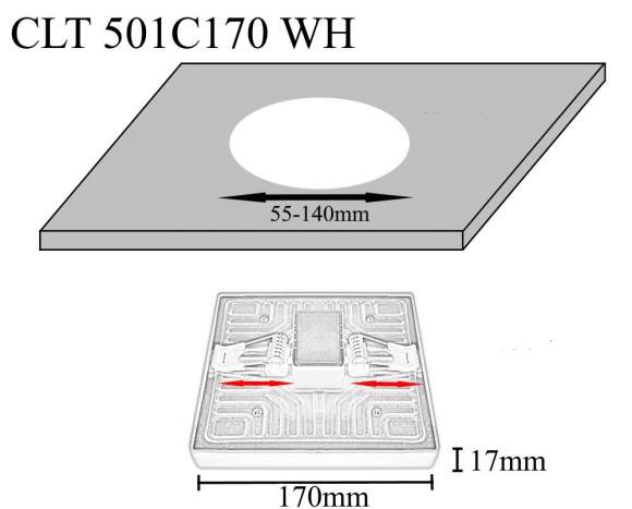 Встраиваемый светильник Crystal Lux CLT 501C170 WH Встраиваемый светильник Crystal Lux CLT 501C170 WH