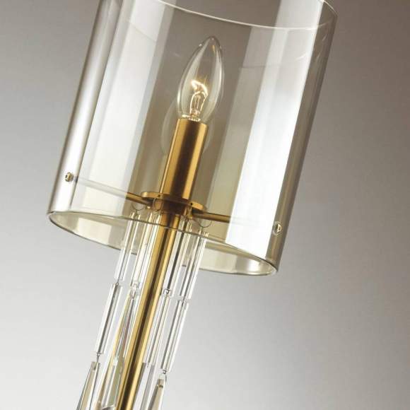 Настольная лампа Odeon Nicole с лампочкой 4886/1T+Lamps E14 Свеча