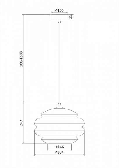 Подвесной светильник Maytoni Ruche P079PL-01CG