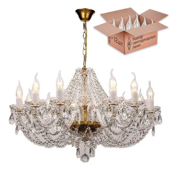 Люстра с лампочками Favourite Simone 1736-12P+Lamps