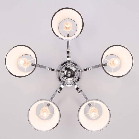 60088/5 хром хром Потолочная люстра с абажурами Eurosvet Tessa 60088/5 хром хром Потолочная люстра с абажурами Eurosvet Tessa