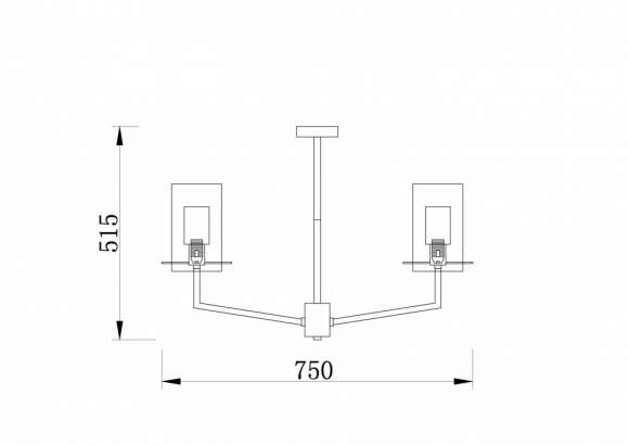 Люстра на штанге Freya Felicity FR5206PL-06FG Люстра на штанге Freya Felicity FR5206PL-06FG