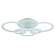 Светодиодная диммируемая люстра с ПДУ Profit Light 8086/6 WHT 132W+8W RGB