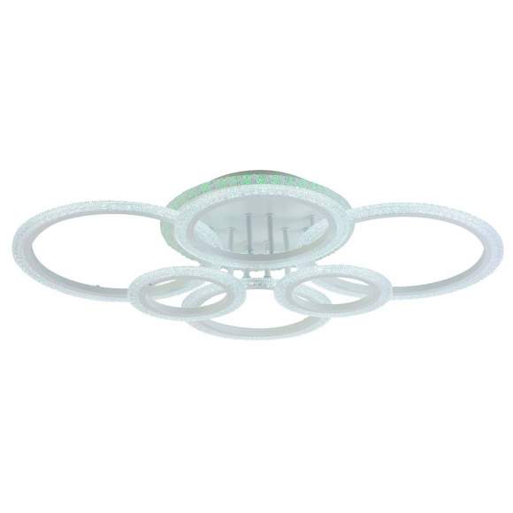 Светодиодная диммируемая люстра с ПДУ Profit Light 8086/6 WHT 132W+8W RGB Светодиодная диммируемая люстра с ПДУ Profit Light 8086/6 WHT 132W+8W RGB