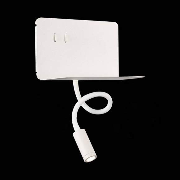 Настенный светодиодный светильник спот с полочкой, USB порт ST Luce Pinaggio SL1576.501.02 Настенный светодиодный светильник спот с полочкой, USB порт ST Luce Pinaggio SL1576.501.02