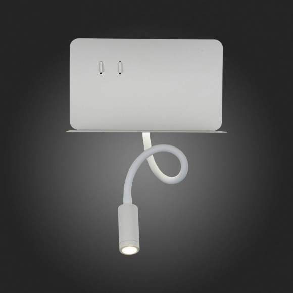 Настенный светодиодный светильник спот с полочкой, USB порт ST Luce Pinaggio SL1576.501.02 Настенный светодиодный светильник спот с полочкой, USB порт ST Luce Pinaggio SL1576.501.02