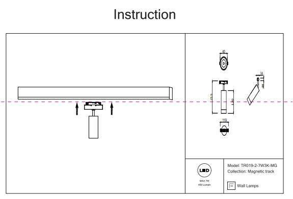 Трековый светильник 7W 3000К для магнитного шинопровода Maytoni Focus LED TR019-2-7W3K-MG Трековый светильник 7W 3000К для магнитного шинопровода Maytoni Focus LED TR019-2-7W3K-MG