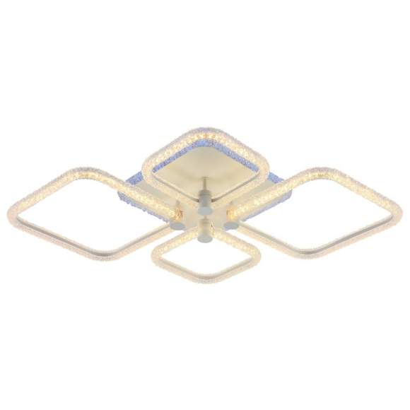 Светодиодная диммируемая люстра с ПДУ Profit Light 8049/2+2 WHT 100W+8W RGB
