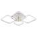 Светодиодная диммируемая люстра с ПДУ Profit Light 8049/2+2 WHT 100W+8W RGB