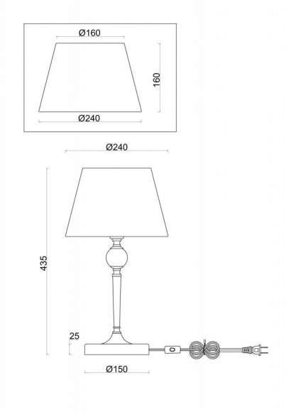 Настольная лампа Rosemary Freya FR5190TL-01BS