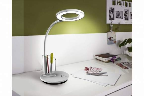 Светодиодный настольный сенсорный светильник, RGB-подсветка, пенал Camelion KD-826 C01 Светодиодный настольный сенсорный светильник, RGB-подсветка, пенал Camelion KD-826 C01