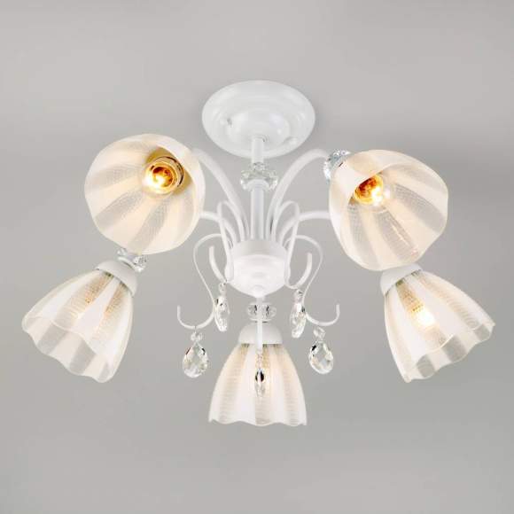 Потолочная люстра Евросвет Floranse 30155/5 белый a045310