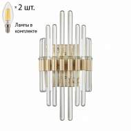 Бра с лампочками Stika Odeon Light 4988/2W+Lamps E14 Свеча Бра с лампочками Stika Odeon Light 4988/2W+Lamps E14 Свеча
