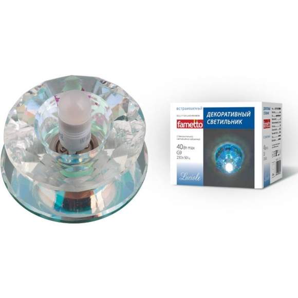 Встраиваемый светильник с подсветкой Fametto Luciole DLS-L117 G9 GLASSY-RAINBOW 10744