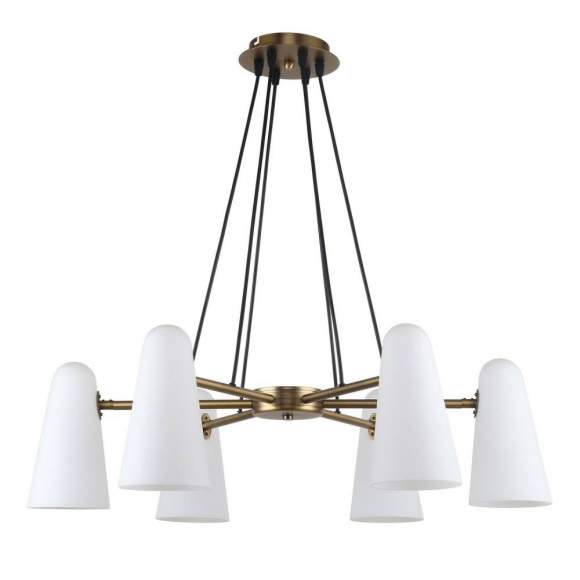 Подвесная люстра с лампочками Favourite Vision 2763-6P+Lamps E14 Свеча Подвесная люстра с лампочками Favourite Vision 2763-6P+Lamps E14 Свеча