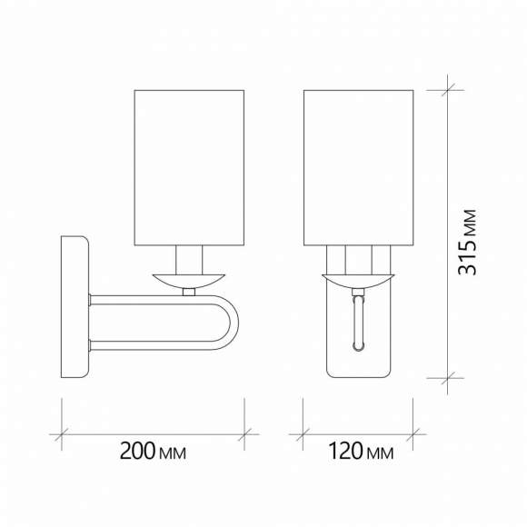 Бра Escada 10166/1A E14*40W Chrome