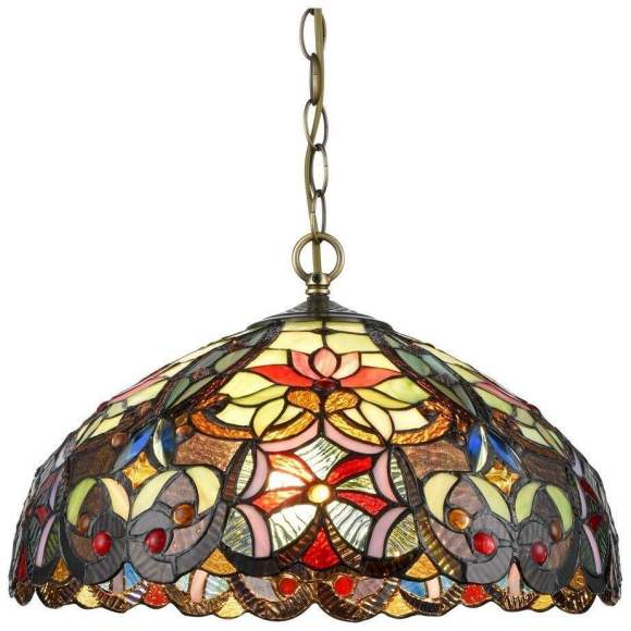 Подвесной светильник с лампочками Velante Тиффани 825-806-02+Lamps E27 P45