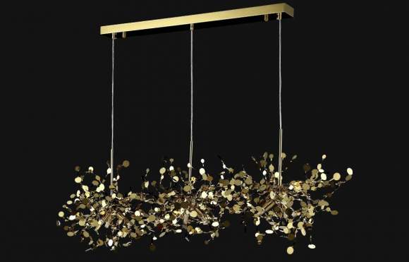 Подвесной светильник Crystal Lux GARDEN SP3х3 L1200 GOLD Подвесной светильник Crystal Lux GARDEN SP3х3 L1200 GOLD