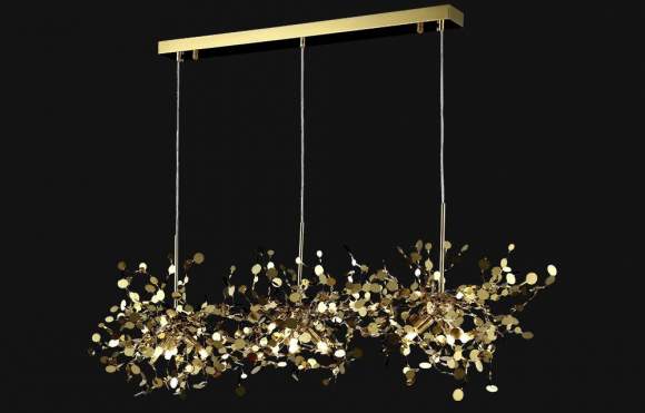 Подвесной светильник Crystal Lux GARDEN SP3х3 L1200 GOLD Подвесной светильник Crystal Lux GARDEN SP3х3 L1200 GOLD