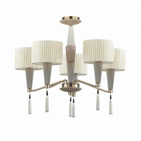 Потолочная люстра Odeon Latte с лампочками 5403/5+Lamps E14 Свеча Потолочная люстра Odeon Latte с лампочками 5403/5+Lamps E14 Свеча