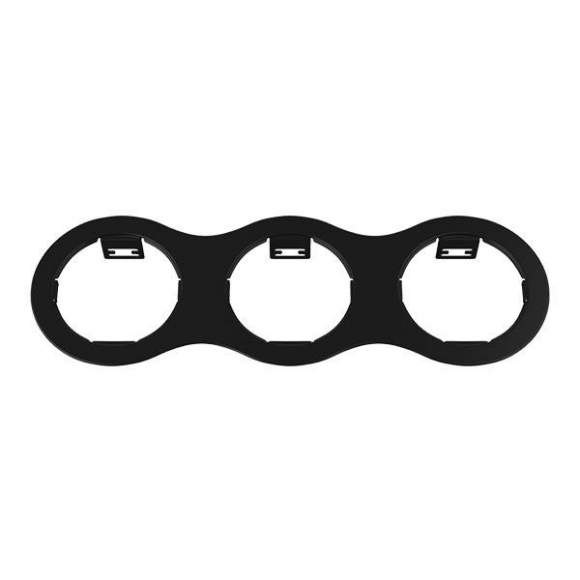 214637 Рамка для трех встраиваемых светильников Lightstar Triple Round серии Domino