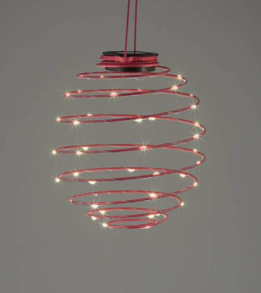 Садовый подвесной светильник Спираль на солнечной батарее Эра ERASF012-29 (Б0044236)