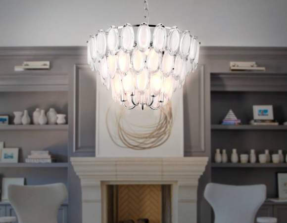 Подвесная люстра Ambrella light TR5177/10 CH/CL/FR Подвесная люстра Ambrella light TR5177/10 CH/CL/FR