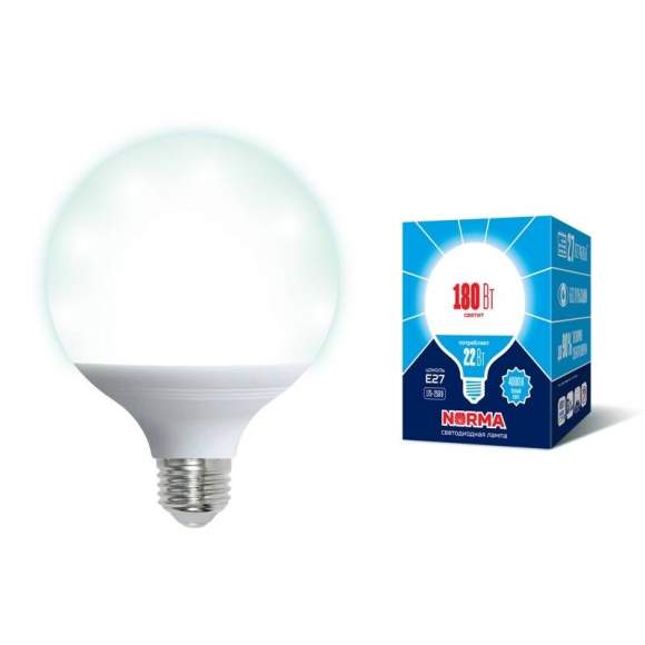 Светодиодная лампа E27 22W 4000K (белый) Norma Volpe LED-G120-22W/4000K/E27/FR/NR картон (UL-00004876)