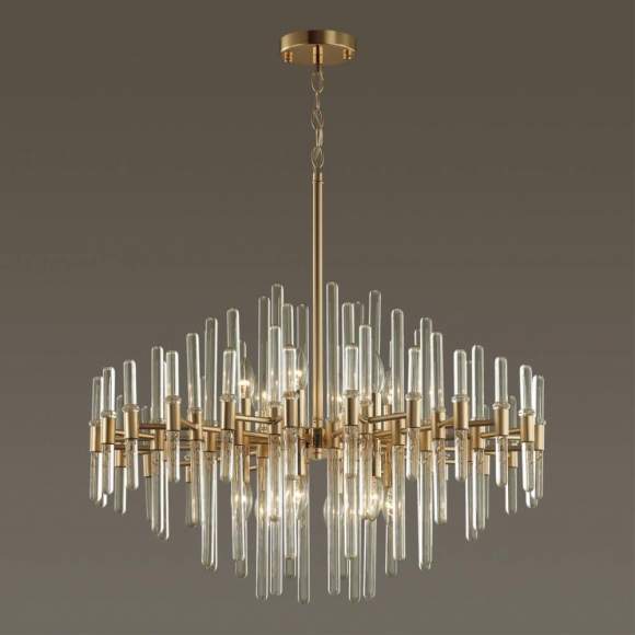 Подвесная люстра с лампочками Odeon Light Stika 4988/12+Lamps E14 Свеча Подвесная люстра с лампочками Odeon Light Stika 4988/12+Lamps E14 Свеча