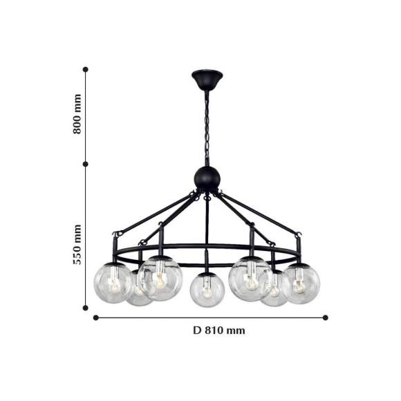 Подвесная люстра с лампочками F-Promo Cirque 2169-7P+Lamps E14 P45