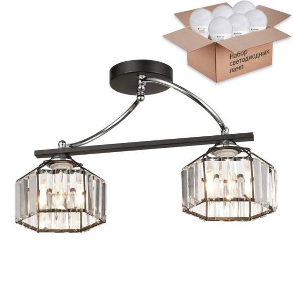 Потолочная люстра с лампочками Velante 236-107-02+Lamps E27 P45 Потолочная люстра с лампочками Velante 236-107-02+Lamps E27 P45
