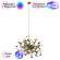 Подвесной светильник Crystal Lux с поддержкой Маруся GARDEN SP3 D400 GOLD-М