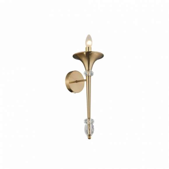 Бра Crystal Lux с лампочкой Miracle AP1 Bronze+Lamps E14 Свеча Бра Crystal Lux с лампочкой Miracle AP1 Bronze+Lamps E14 Свеча