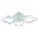 Светодиодная диммируемая люстра с ПДУ Profit Light 8049/4+2 WHT 140W+8W RGB