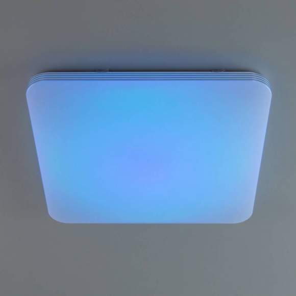 Потолочный светодиодный светильник с пультом ДУ (инфракрасный) и RGB подсветкой Citilux Симпла CL714K900G Потолочный светодиодный светильник с пультом ДУ (инфракрасный) и RGB подсветкой Citilux Симпла CL714K900G