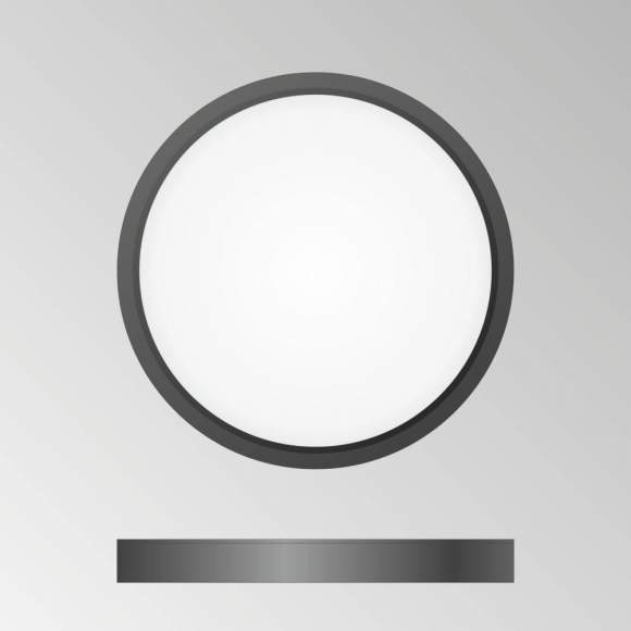 Светодиодный настенно-потолочный ультратонкий светильник Citilux Бейсик CL738181V Черный