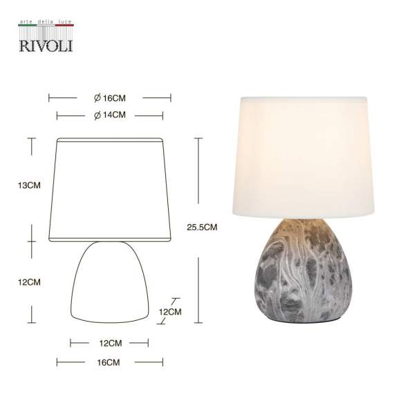 Настольная лампа Rivoli Damaris 7037-501 (Б0053456)