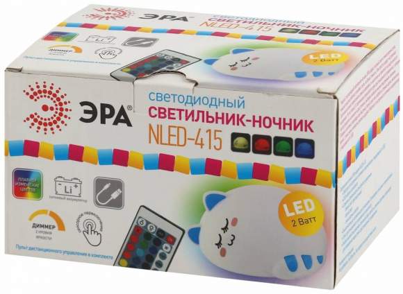 NLED-415-2W-BU Настольная лампа с пультом ДУ Эра Б0041095 NLED-415-2W-BU Настольная лампа с пультом ДУ Эра Б0041095
